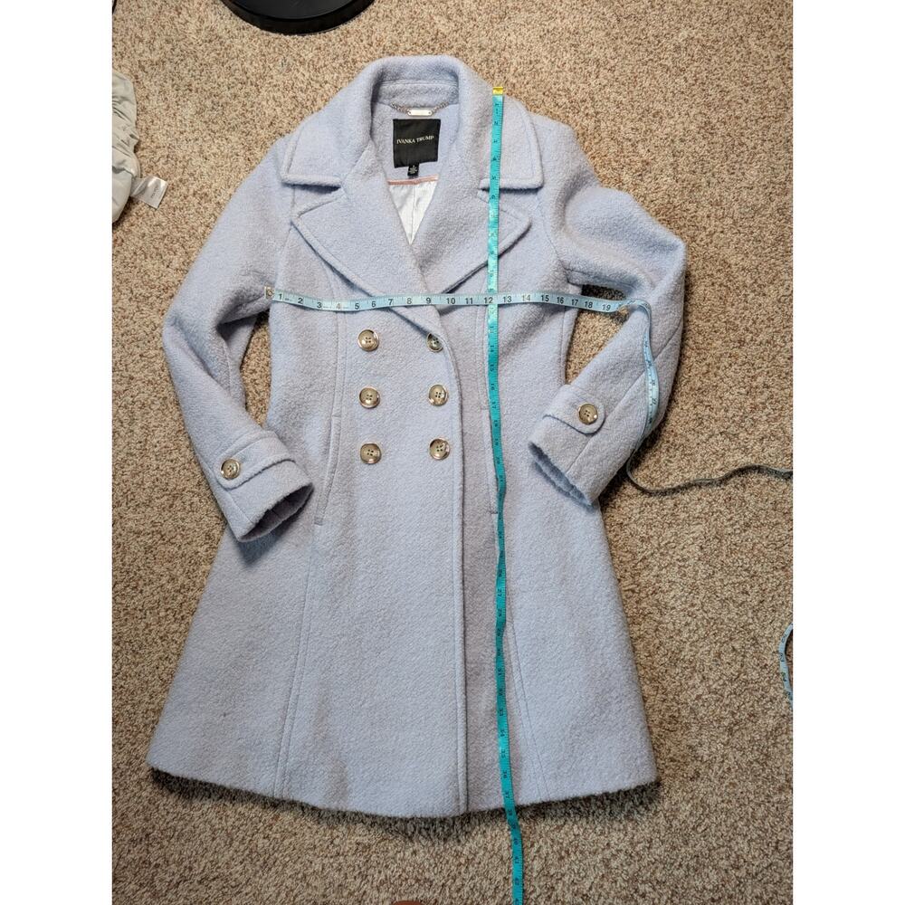 IVANKA TRUMP Double Breasted Textured Wool Blend Jacket/Coat, size Women's 6 - Picture 12 of 16